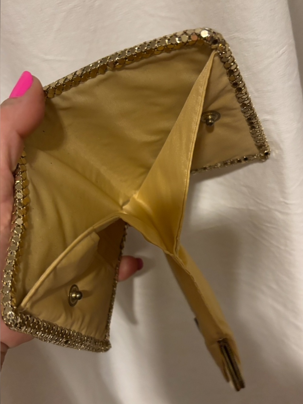 Vintage Gold Mesh Coin Purse Wallet - Picture 9 of 10